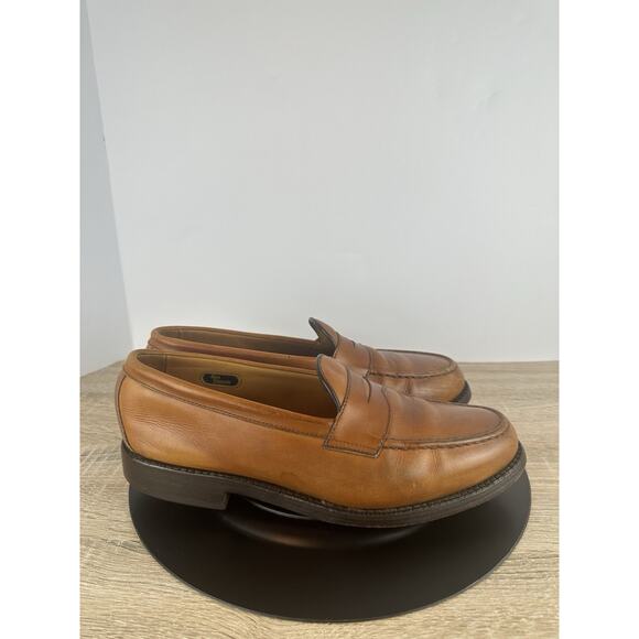 Allen Edmonds Cole Penny Loafers Brown Leather Men’s 9.5 D Made USA Dress Shoes main image 4
